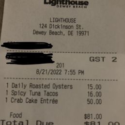 Sadly I didn't not get a pic of this $50 crabcake entree that did not consist of enough food to be a meal
