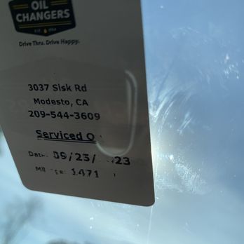 Oil Changers - T - Oil Change Stations Near Me - Modesto, California