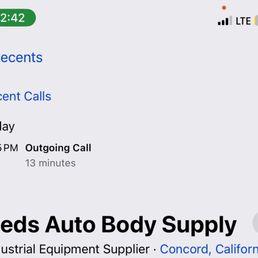 Time of call