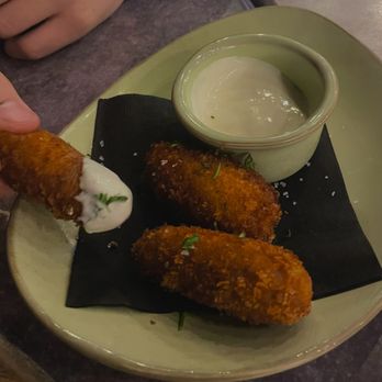 Mochuelo - Chorizo Croquettes - Tapas/Small Plates Near Me - Fresno, California Mochuelo - Chorizo Croquettes - Tapas/Small Plates Near Me - Fresno, California