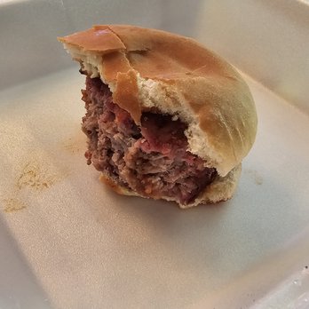 MK BBQ - Brisket burger I got at the food truck. I ate half of it and it was good, but that was it, a thick burger on a plain bun for $13.00. - Smokehouse Near Me - Sullivan, Missouri MK BBQ - Brisket burger I got at the food truck. I ate half of it and it was good, but that was it, a thick burger on a plain bun for $13.00. - Smokehouse Near Me - Sullivan, Missouri