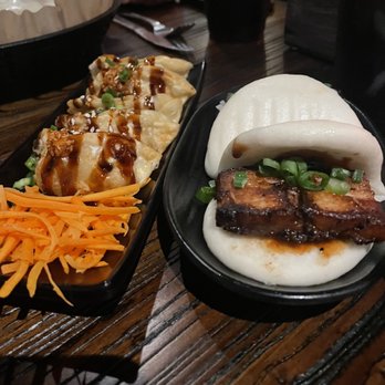 Mr. West's Asian Kitchen - Dumplings and pork belly bao bun - Asian Fusion Near Me - Trussville, Alabama Mr. West's Asian Kitchen - Dumplings and pork belly bao bun - Asian Fusion Near Me - Trussville, Alabama