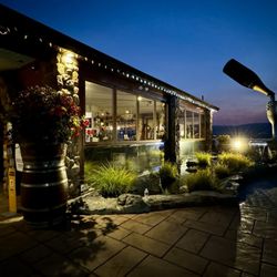 Summerhill Pyramid Winery - The view right before you walk inside