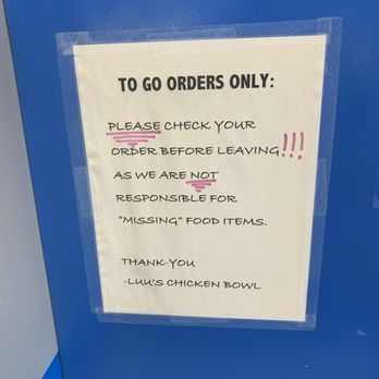 Luu's Chicken Bowl - Instructions - Chinese Near Me - Manteca, California Luu's Chicken Bowl - Instructions - Chinese Near Me - Manteca, California