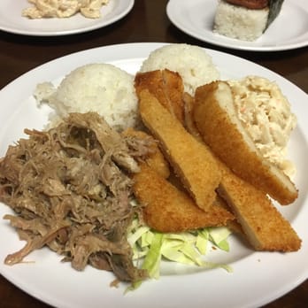 Aloha Grill - OpihiMan combo with rice and Mac salad - Hawaiian Near Me - Renton, Washington
