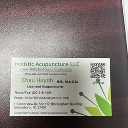 Holistic Acupuncture - Greensboro