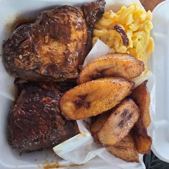 Tropical Delight Cafe - Jerk chicken w/ plantains and baked mac& cheese - Caribbean Near Me - Dover, Delaware Tropical Delight Cafe - Jerk chicken w/ plantains and baked mac& cheese - Caribbean Near Me - Dover, Delaware