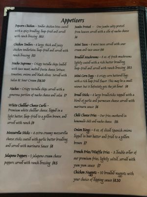 Menu photo 1 Downtowner Lounge Houghton, MI