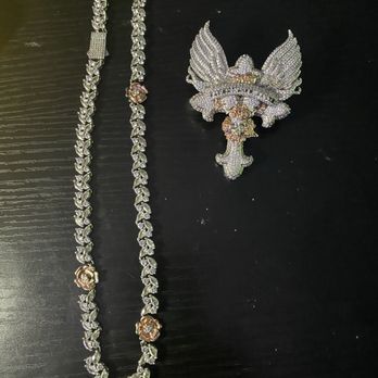 MK Jewelers - The pic you see is my necklace after picking it up. And an original picture of the necklace that my wife bought me my wife is upset bad. - Jewelry Repair Near Me - Durham, North Carolina MK Jewelers - The pic you see is my necklace after picking it up. And an original picture of the necklace that my wife bought me my wife is upset bad. - Jewelry Repair Near Me - Durham, North Carolina