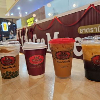 ChaTraMue Original Thai Tea - Original Thai Tea Hot Thai Tea Vegan Thai Tea  Thai Tea Slushie with Honey Pandan Boba - Bubble Tea Near Me - Rosemead, California