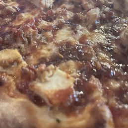 BBQ chicken pizza