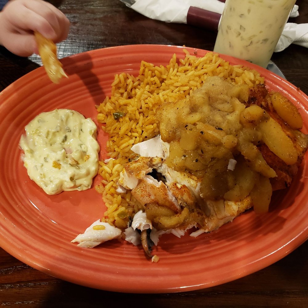 West Boylston Seafood - Mahi Mahi with apple's and rice. Perfectly cooked - Seafood Markets Near Me - West Boylston, Massachusetts