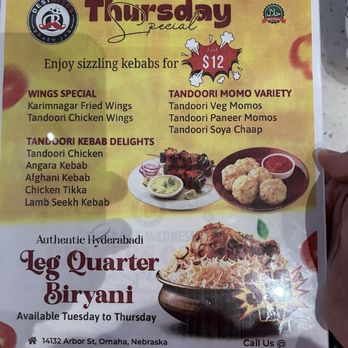 Desi Bites - Omaha - Thursday specials - Indian Near Me - Omaha, Nebraska