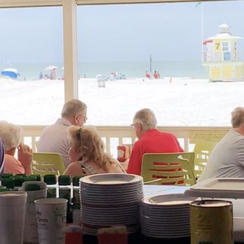 Crabby's Beachside Pavilion - View from the bar - Seafood Near Me - Clearwater Beach, Florida