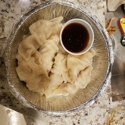 Pork steamed dumplings - pretty good and seem homemade. A little soggy. Pork steamed dumplings - pretty good and seem homemade. A little soggy.