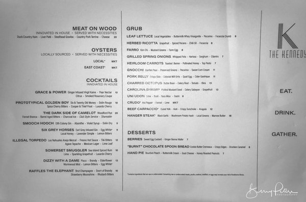 Menu photo 8 The Kennedy Spartanburg, SC