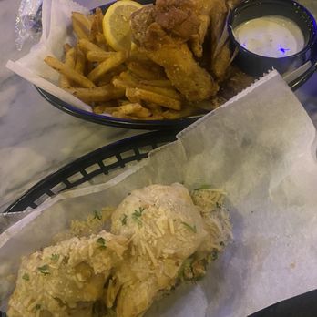 Fin & Feathers - ceasar wrap/LP wings &fries - Soul Food Near Me - Douglasville, Georgia