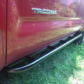 Avid Offroad - Avid Offroad - 2012 Toyota Tacoma Access Cab Sliders - Powder Coated (Semi-Gloss Black) - Metal Fabricators Near Me - Queen Creek, Arizona