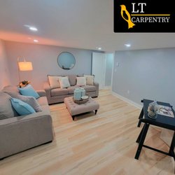 LT Carpentry - Little living room in the basement