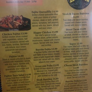 El Patron Authentic Mexican Cuisine - Menu - Mexican Near Me - Des Moines, Iowa