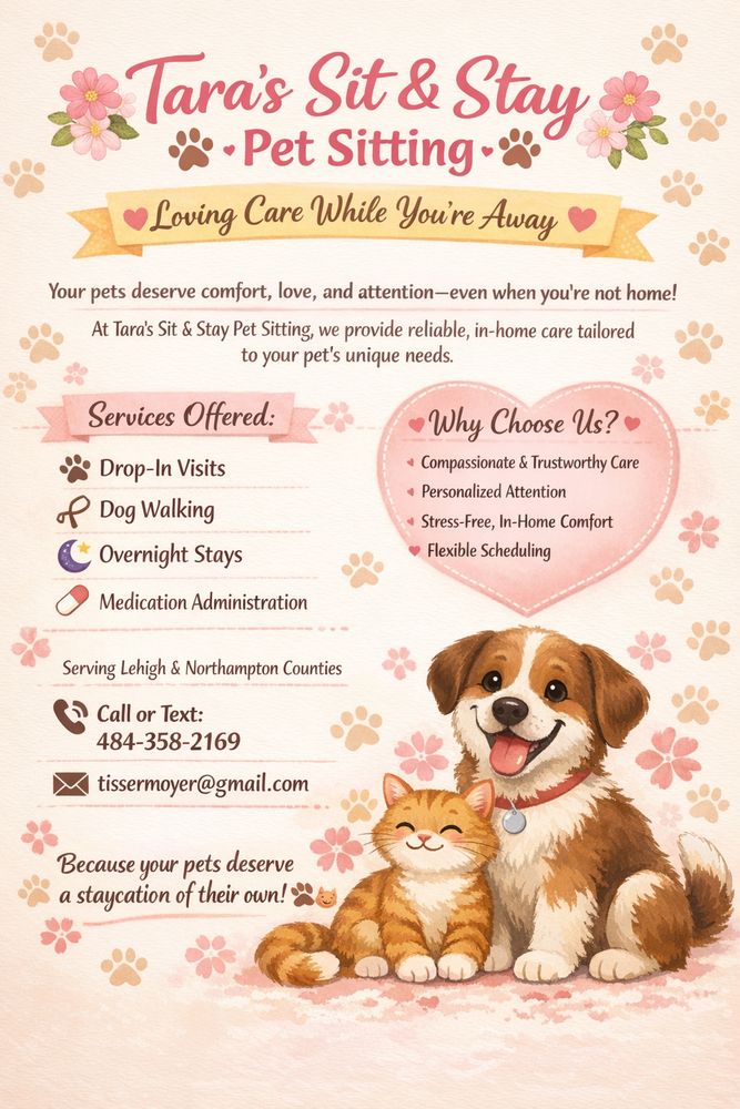 Tara's Sit and Stay Pet Sitting - pet boarding facility in Walnutport, PA