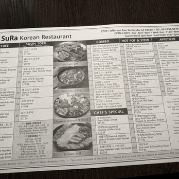 Sura Korean Restaurant - Menu - Korean Near Me - Temecula, California Sura Korean Restaurant - Menu - Korean Near Me - Temecula, California