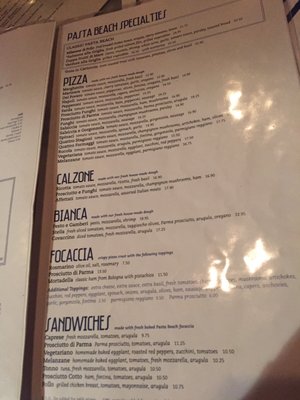 Menu photo 8 Pasta Beach Newport, RI