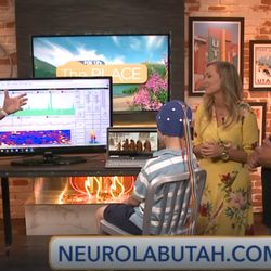 Jeff Horton, CMHC - Demonstrating Neurofeedback on Fox 13's The Place to Raquel Baldwin and Big Buddha