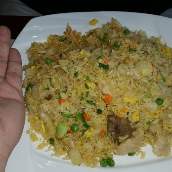 Mike's Cafe - Combo fried rice (hand for scale) - Vietnamese Near Me - Little Rock, Arkansas Mike's Cafe - Combo fried rice (hand for scale) - Vietnamese Near Me - Little Rock, Arkansas