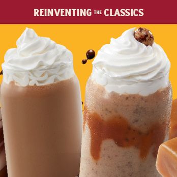 The Human Bean - two milkshakes with whipped cream and chocolate - Coffee & Tea Near Me - Roswell, Georgia