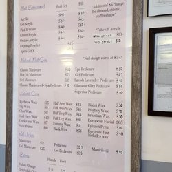 Nail menu