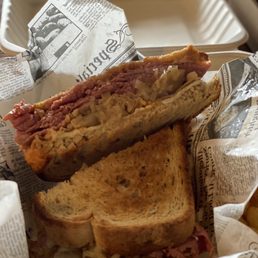 What a delicious Reuben! What a delicious Reuben!