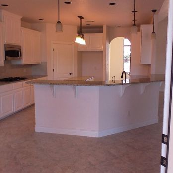 Troy Hubble Construction - In with the new. These cabinets use to be beautiful knotty alder, now they are flawless white - General Contractors Near Me Troy Hubble Construction - In with the new. These cabinets use to be beautiful knotty alder, now they are flawless white - General Contractors Near Me