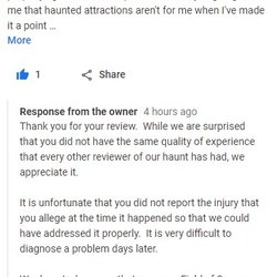 Terror Farm - The review on Google that Terror Farm doesn't want you to see!