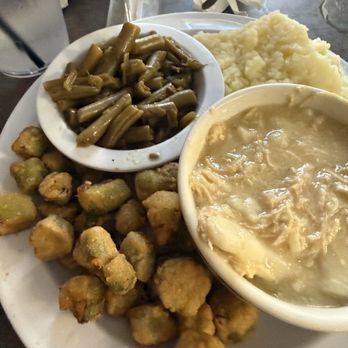 The Rose Garden Restaurant - Chicken and dumplings, fried okra, mashed potatoes and green beans - Breakfast & Brunch Near Me - Silver Point, Tennessee The Rose Garden Restaurant - Chicken and dumplings, fried okra, mashed potatoes and green beans - Breakfast & Brunch Near Me - Silver Point, Tennessee