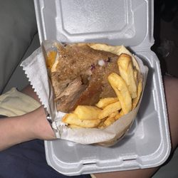 Greek Spot Grill - Lamb-Beef Gyro Sandwich