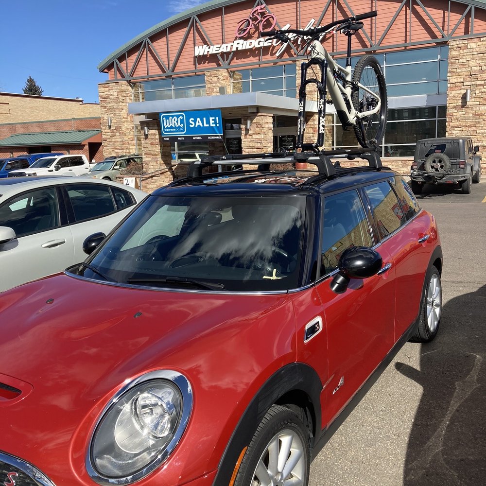 Wheat Ridge Cyclery - My new Stumpjumper heading home atop my Mini Cooper. - Bikes Near Me - Wheat Ridge, Colorado Wheat Ridge Cyclery - My new Stumpjumper heading home atop my Mini Cooper. - Bikes Near Me - Wheat Ridge, Colorado