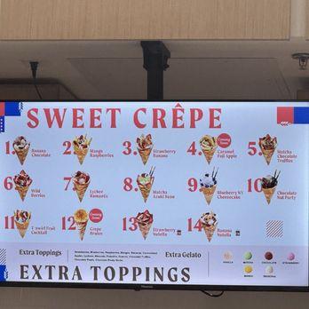 Tswirl Crepe - Menu (June 2024) - Creperies Near Me - Arlington, Virginia