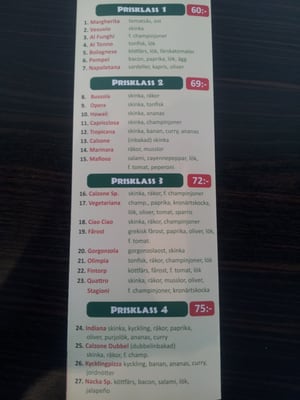 Menu photo 7 Pizzeria Toscana Nacka, AB