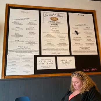 Sweet Addie’s - Menu on wall - Breakfast & Brunch Near Me - Staunton, Virginia Sweet Addie’s - Menu on wall - Breakfast & Brunch Near Me - Staunton, Virginia