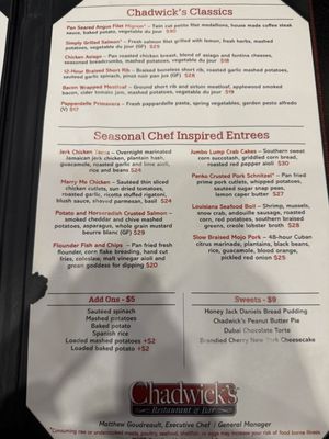 Menu photo 3 Chadwick's Restaurant and Bar Audubon, PA Menu photo 3 Chadwick's Restaurant and Bar Audubon, PA
