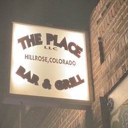 a sign for the place