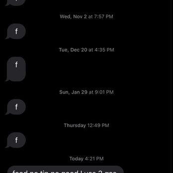 Taco Hut - The text I got from the delivery driver after food was delivered - Mexican Near Me - Baldwin, New York