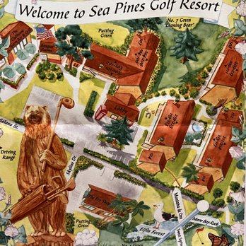 Sea Pines Golf Resort - Map of resort property (not to scale) - Resorts Near Me - Los Osos, California
