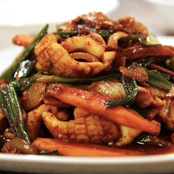 Asian House Restaurant - Spicy squid and onions - Asian Fusion Near Me - Overland Park, Kansas Asian House Restaurant - Spicy squid and onions - Asian Fusion Near Me - Overland Park, Kansas