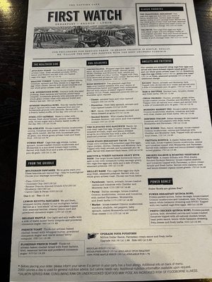 Menu photo 1 First Watch Bellevue, NE Menu photo 1 First Watch Bellevue, NE
