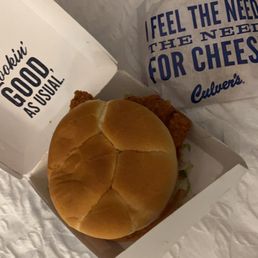 Spicy Chicken Sandwich and fresh fries