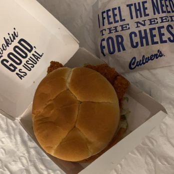 Culver's - Spicy Chicken Sandwich and fresh fries - Burgers Near Me - Estero, Florida