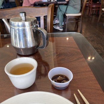 Joy Dumpling - This little cup with tangy sauce and fresh ginger was the best thing here!!! Free * - Chinese Near Me - Cupertino, California Joy Dumpling - This little cup with tangy sauce and fresh ginger was the best thing here!!! Free * - Chinese Near Me - Cupertino, California