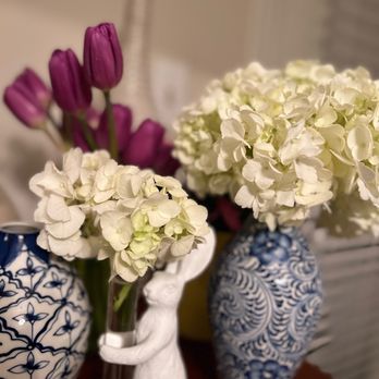 Trader Joe's - three vases with flowers in them - Grocery Near Me - Virginia Beach, Virginia